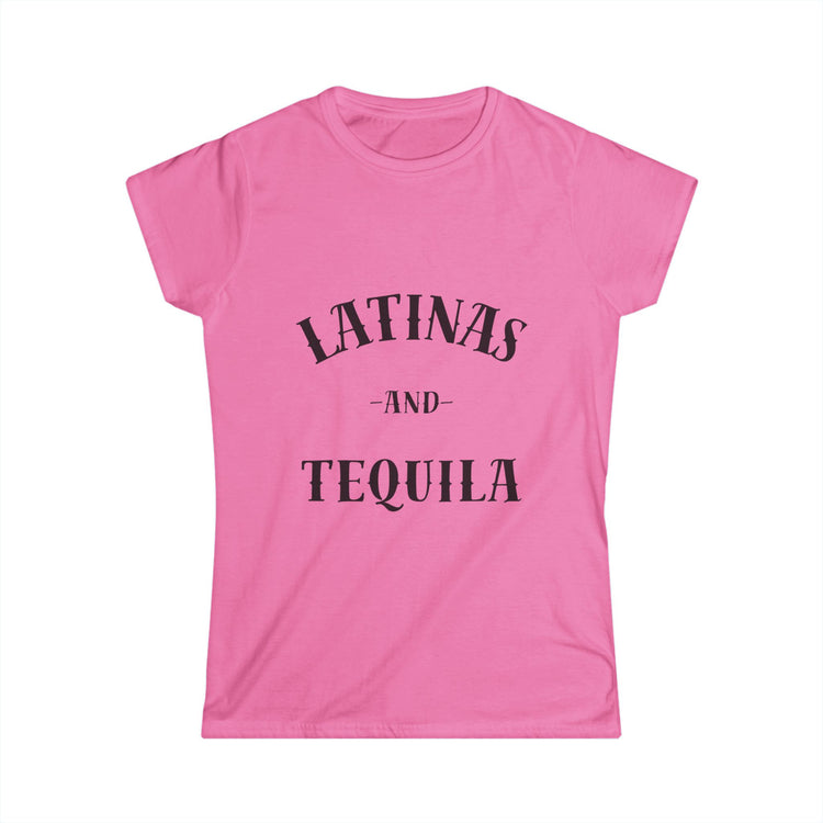 Pink Latinas and tequila short sleeve shirt