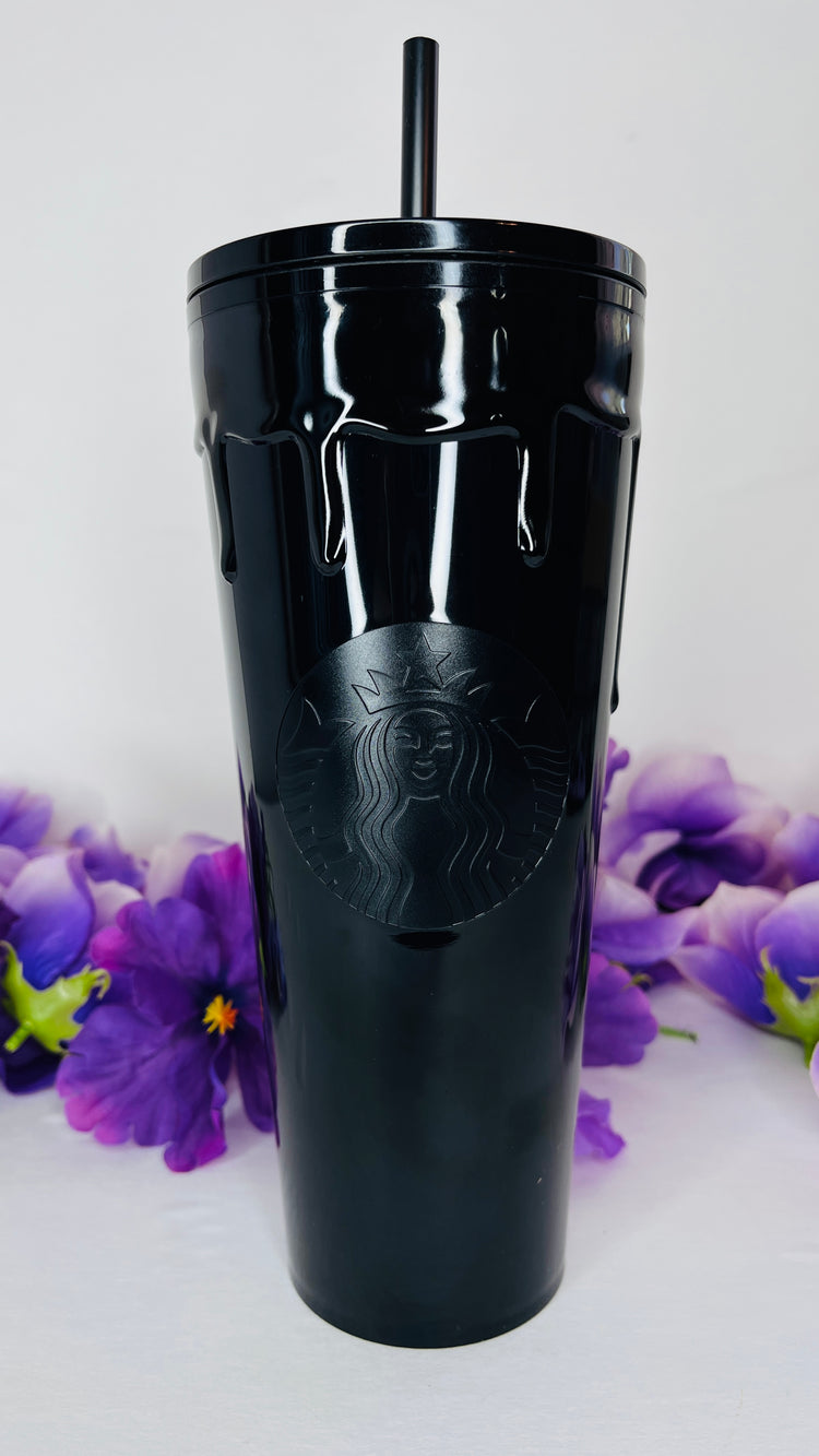 New black glossy Starbucks tumbler