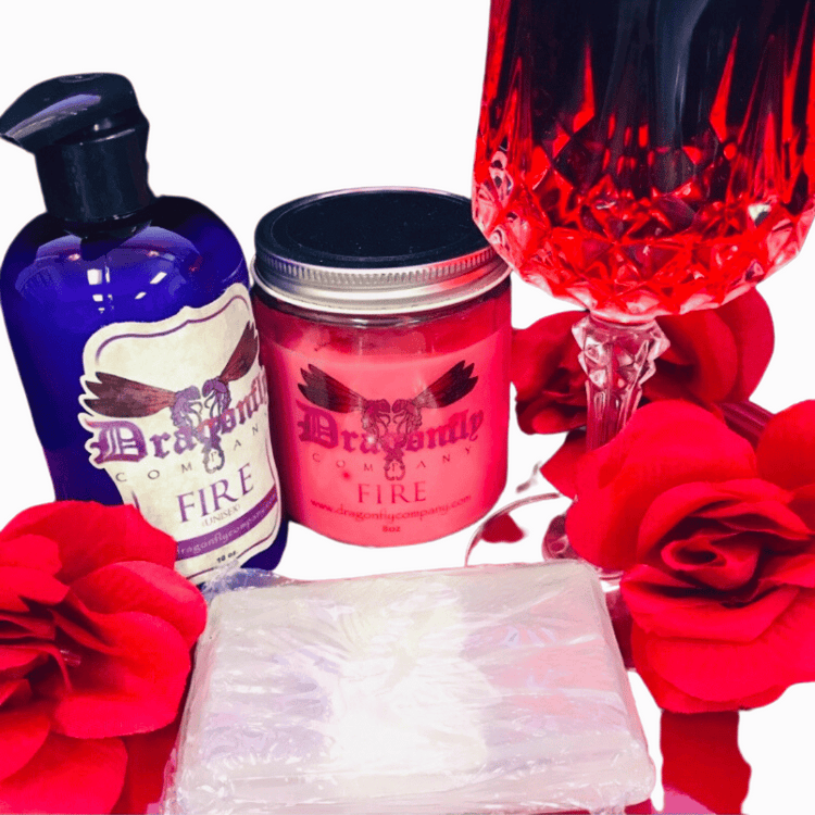 Fire Bath & Body Collection lotion candle soap
