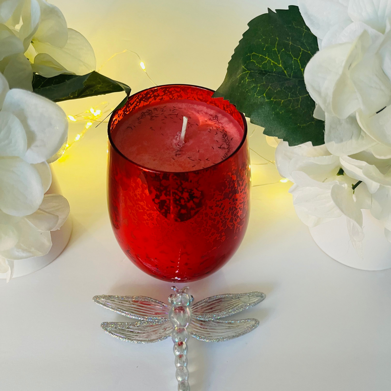 Red Sparkle Candle