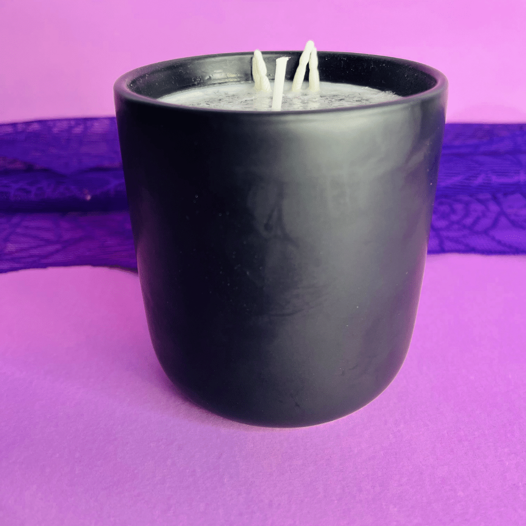 Black Halloween Candle by Dragonfly Company